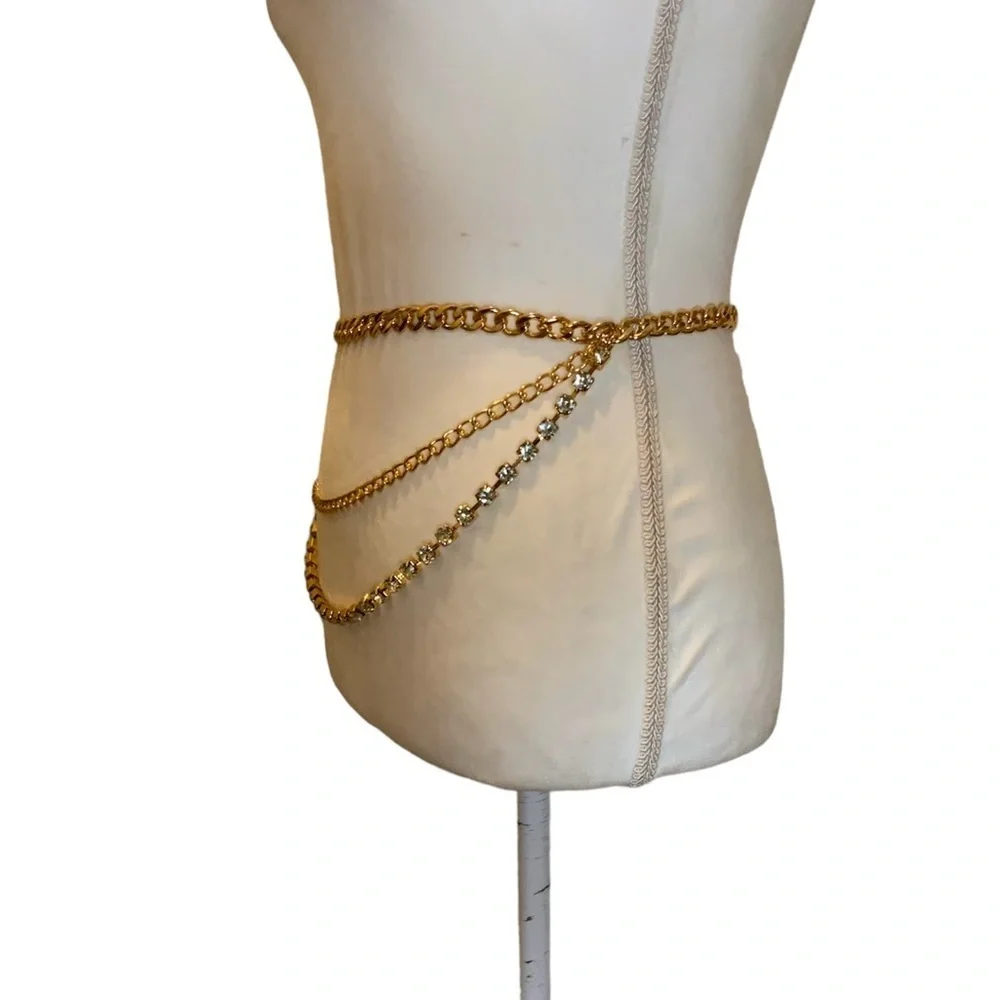 Vince Camuto Rhinestone Belt